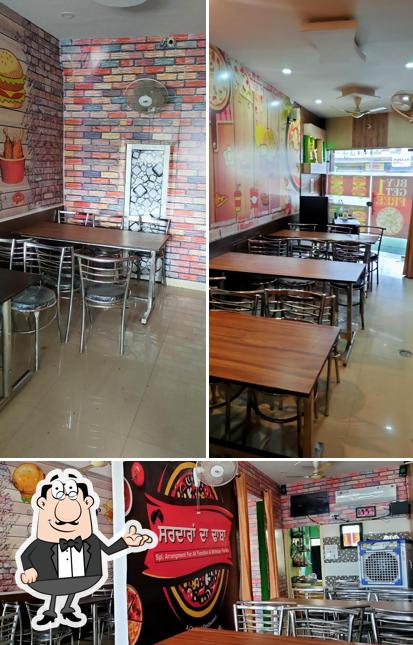 The interior of Sardaran Da Dhaba - Best Kulcha Hut In Amritsar Best Pizza Hut In Amritsar
