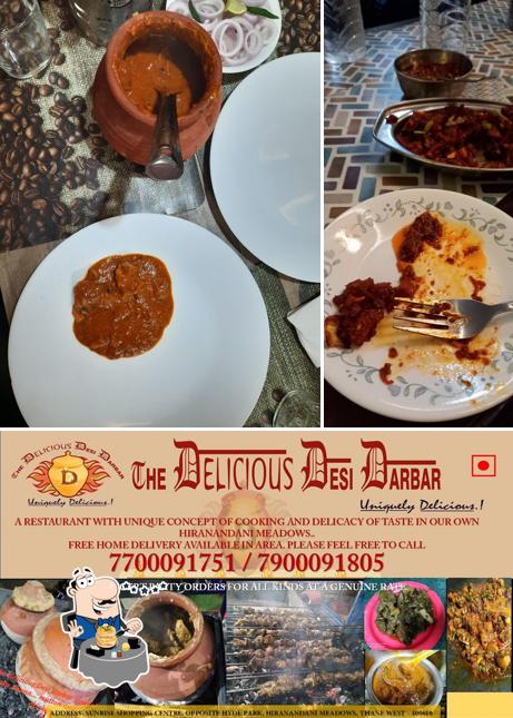 Food at The Delicious Desi Darbar