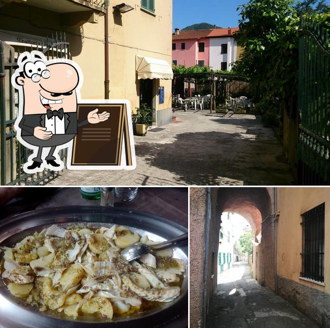 La foto di esterno e cibo da Trattoria Pizzeria Picchetto