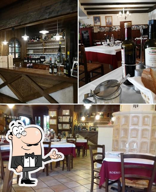 Gli interni di Cantina Roeno