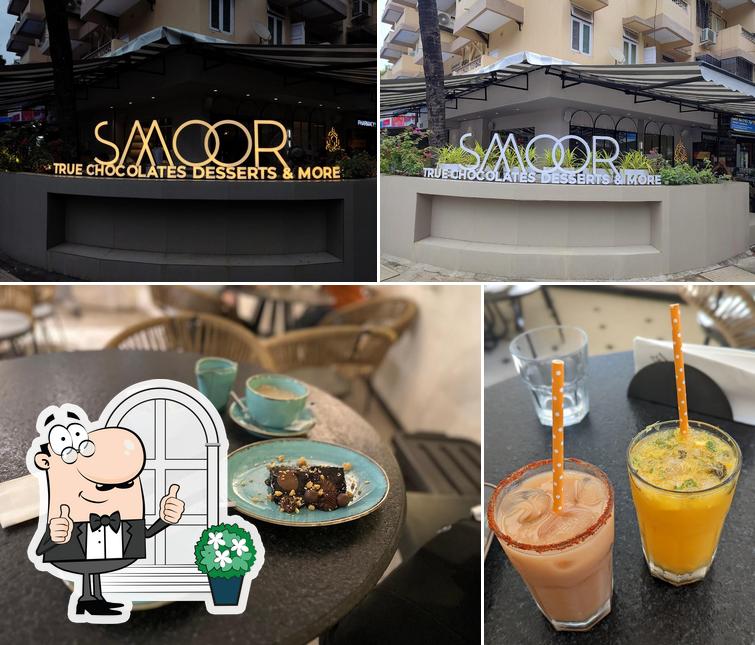 The restaurant's exterior and drink