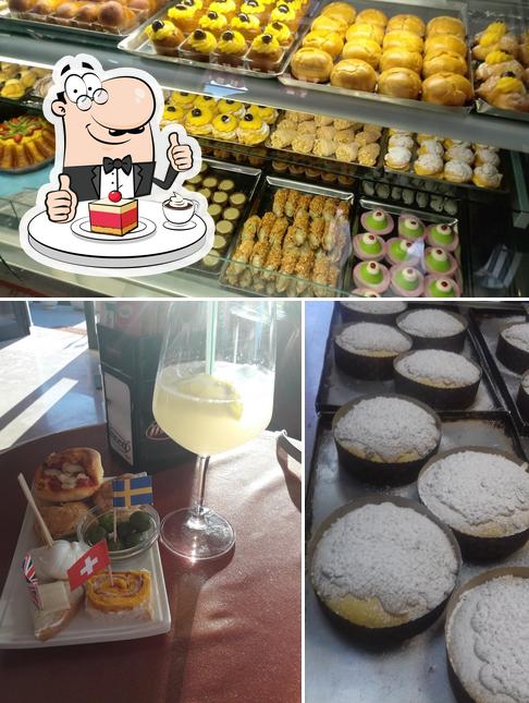Divinità serve un'ampia gamma di dessert