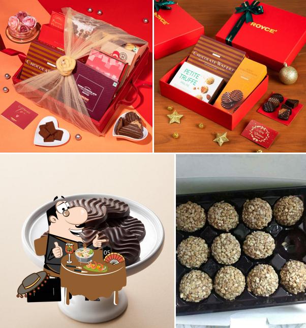 Food at ROYCE' Chocolate, Juhu Gourmet Chocolate Shop