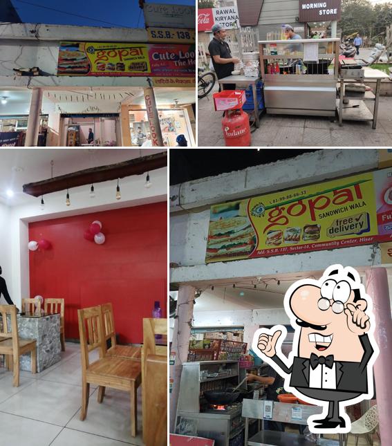 The interior of Gopal Sandwich Wala