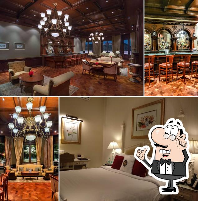 Take a seat at one of the tables at Writer's Bar