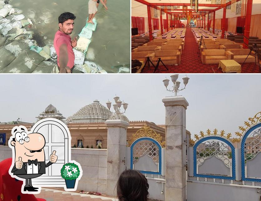 mathura up mahavar vashy bhaban vrandavan is distinguished by exterior and interior