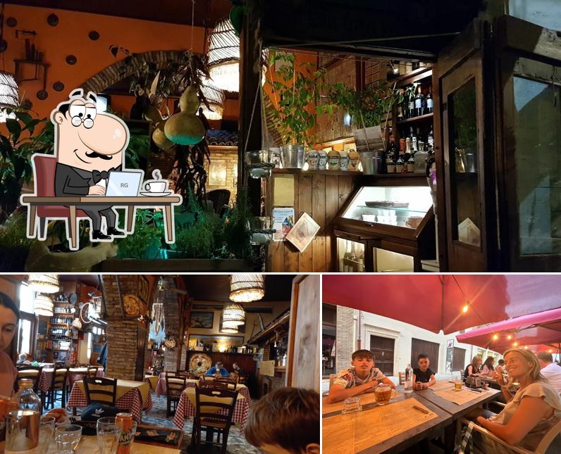 La interni e esterno del ristorante