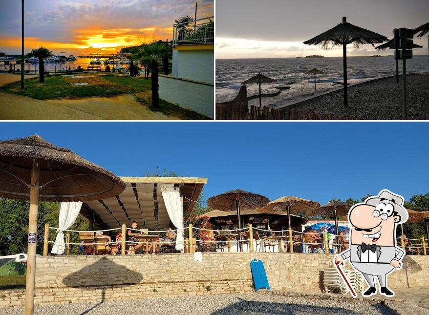 Gli esterni di Tramontana Beach bar