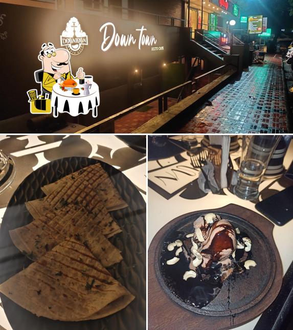 Take a look at the photo showing food and exterior at Downtown Resto Cafe- Shisha Lounge - Hookah Cafe - Mangalore