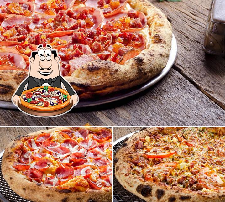 Escolha diferentes tipos de pizza