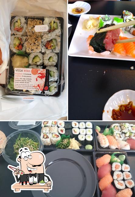 Ordina le diverse opzioni di sushi