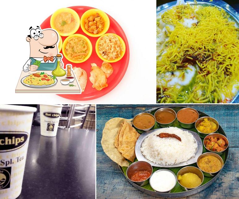 Food at Hot Chips Veg Restaurant