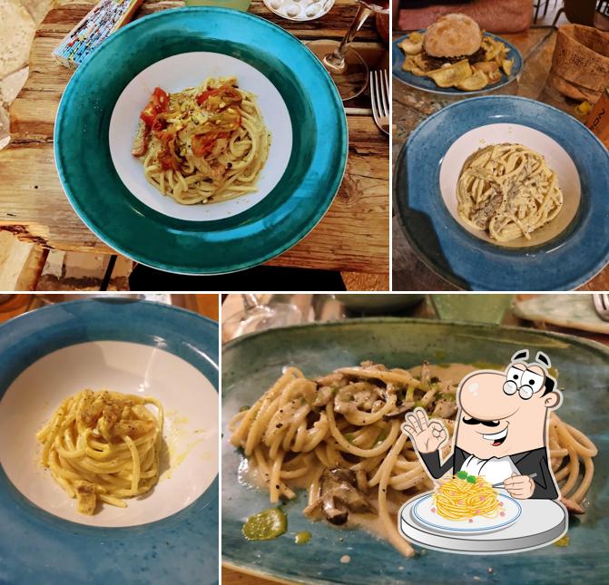 Spaghetti alla carbonara al Munz Munz biOstrot