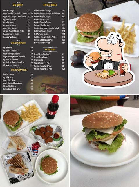 Treat yourself to a burger at BURGER INN