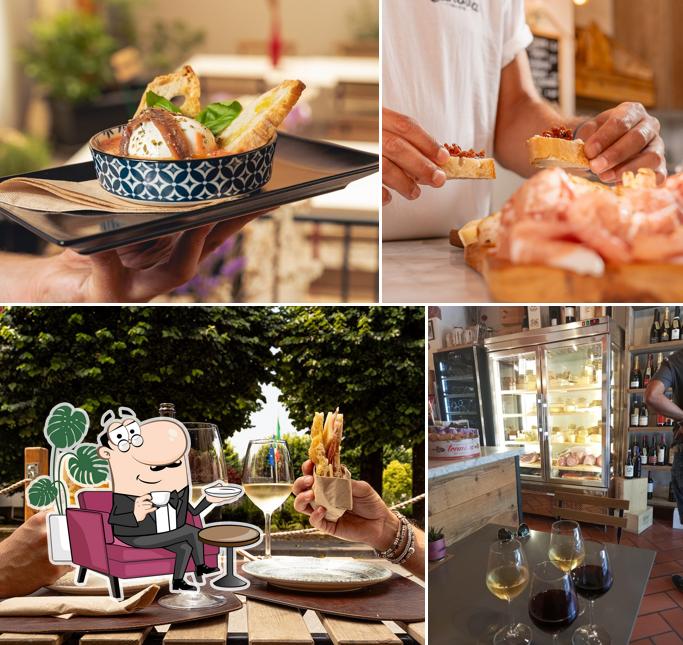 Tra le diverse cose da Canova Vino & Affini si possono trovare la interni e cibo