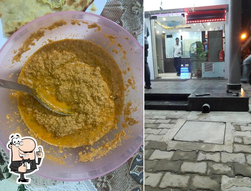 Chaps in fast food picture