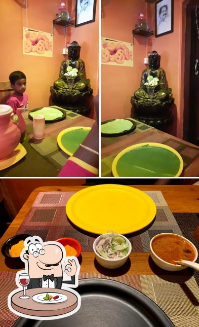 The image of Senkattu Biriyani’s food and interior