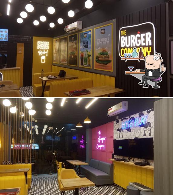 The interior of The Burger Company