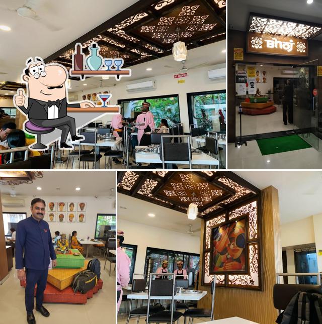 The interior of Bhoj Thali Restaurant
