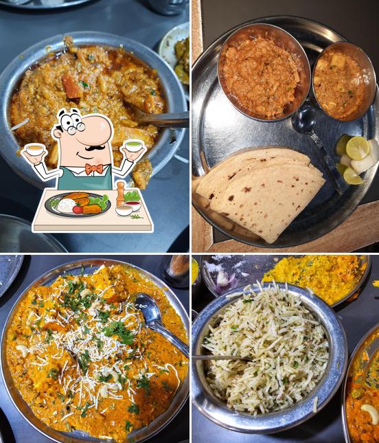Food at Deepak Hotel