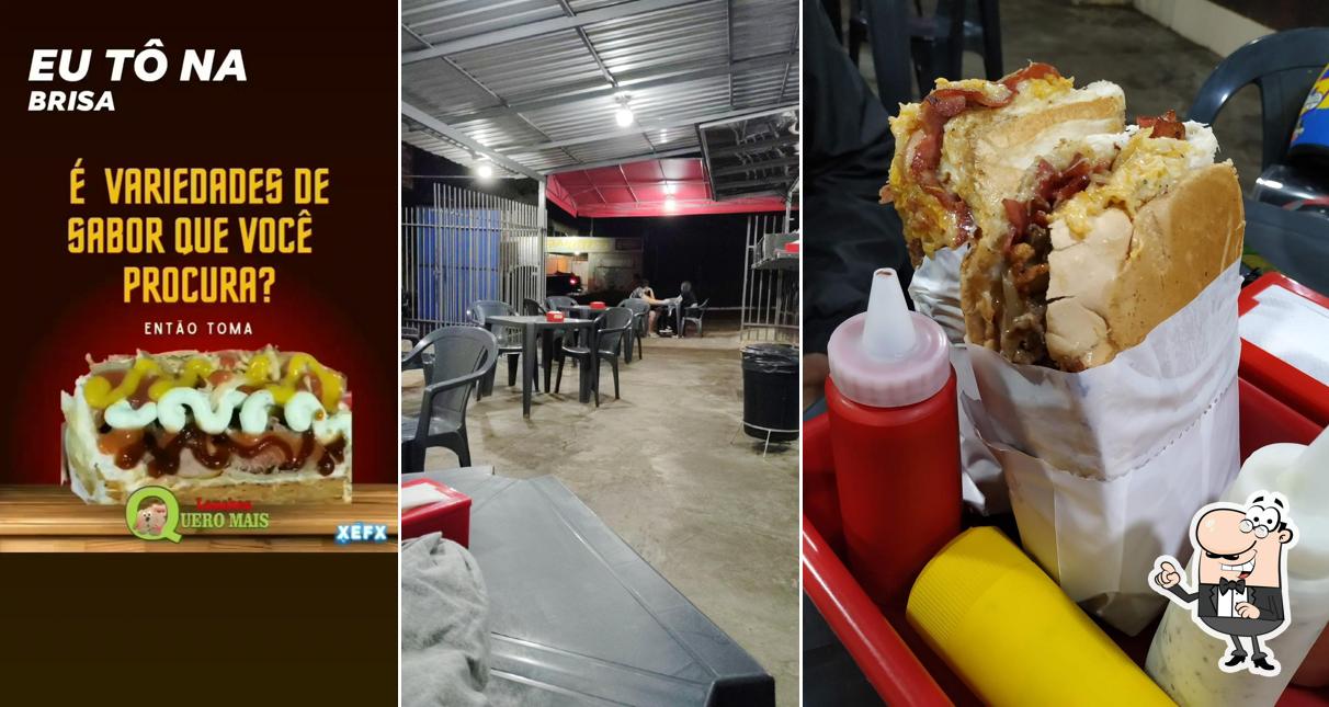 O interior do Lanches Quero Mais Maringá