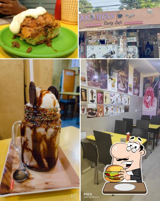 Try out a burger at Arabian Tasty Cafe