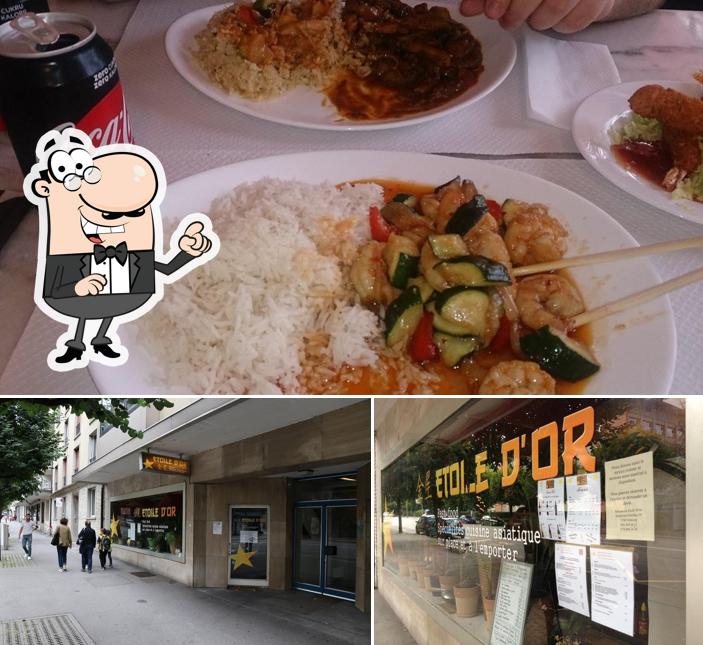 La foto della esterno e cibo di Etoile D'or