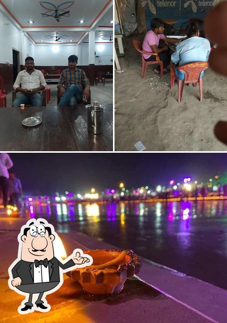 The photo of interior and seafood at Verma Bhojnalay