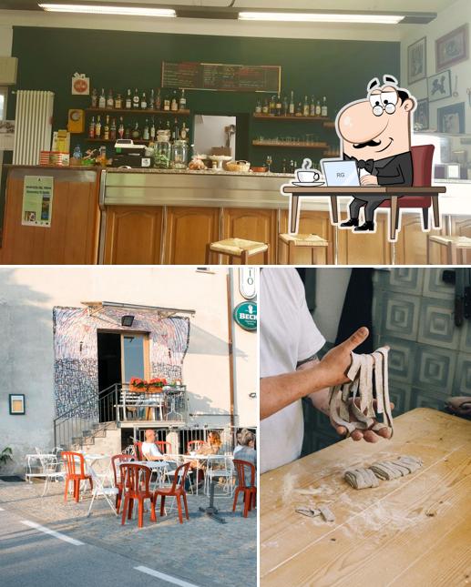 Guarda la foto che raffigura la interni e bancone da bar di Trattoria San Biagio