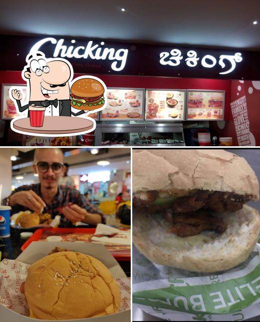 Try out a burger at ChicKing