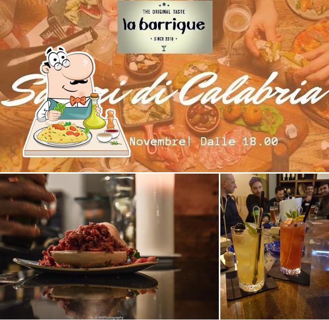 Dai un’occhiata alla immagine che mostra la cibo e birra di La Barrique