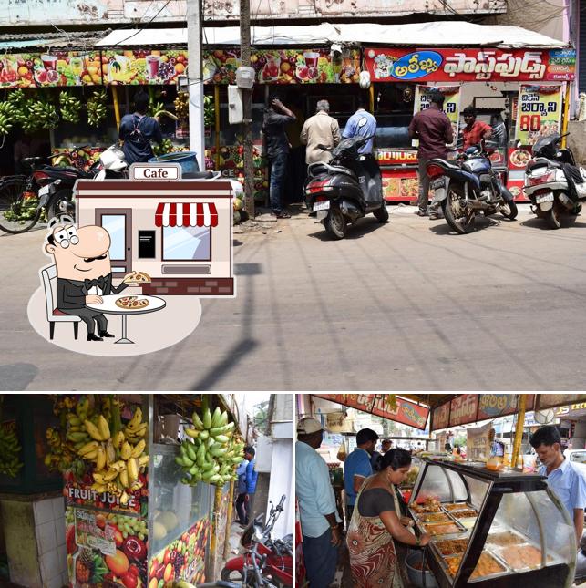 The picture of exterior and food at Alekhya Fast Foods And Fruit Juice