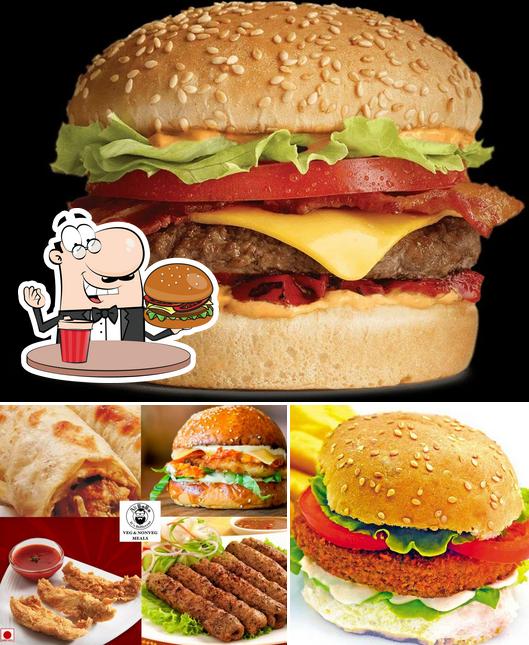Get a burger at Ali BaBa Veg And NoN-veg Meals