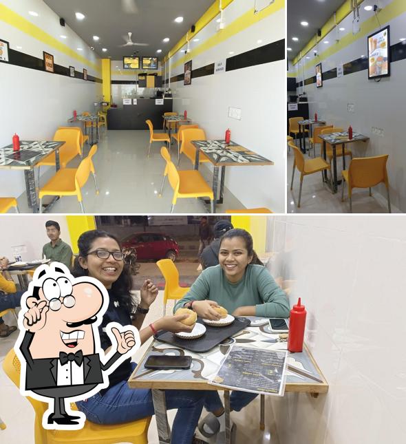 The interior of BURGER DELIGHT