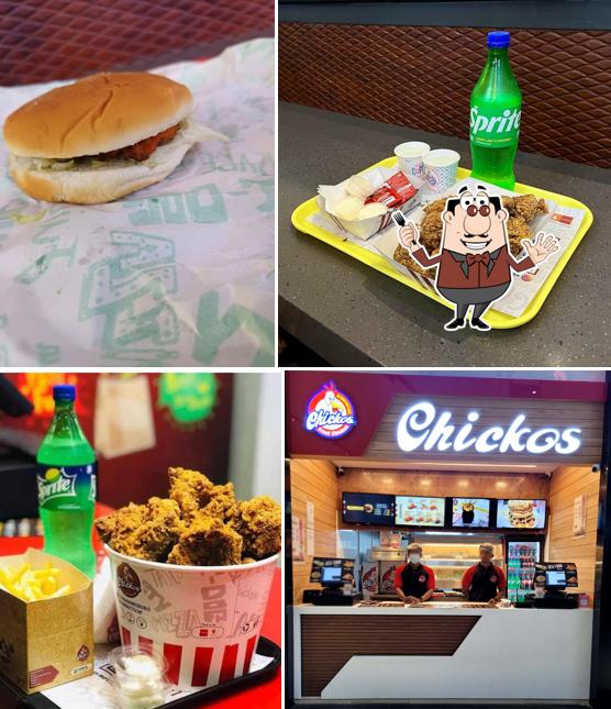 Food at Chickos fried chicken