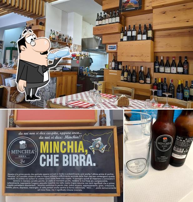 Questa è la immagine che mostra la bevanda e interni di Ciauru di Sicilia