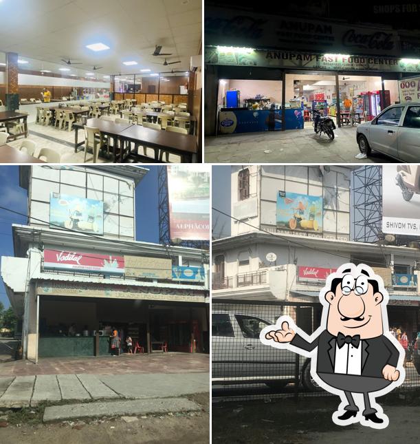 The interior of Anupam Fast Food Centre