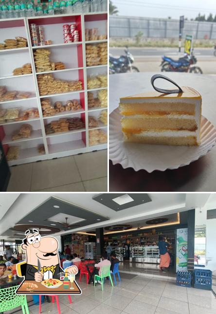 The picture of food and interior at Classic Bakery