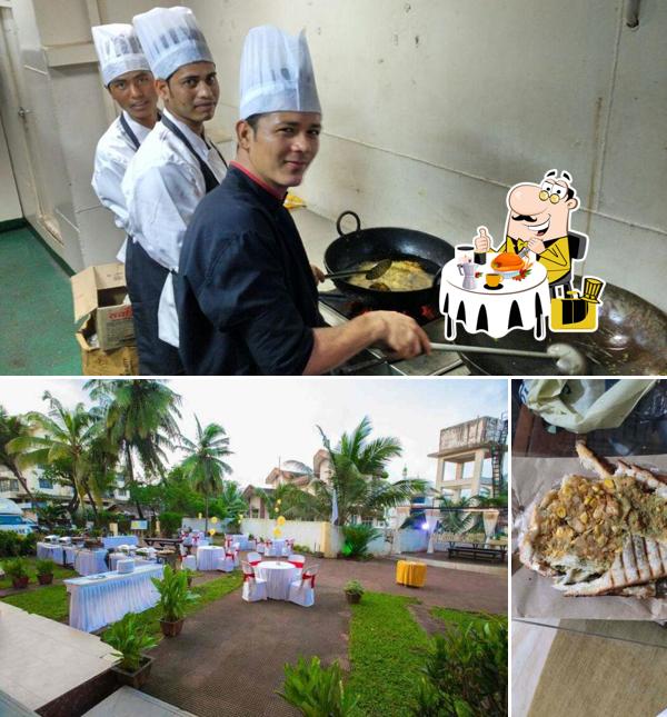 This is the photo depicting food and exterior at Hotel Shradha