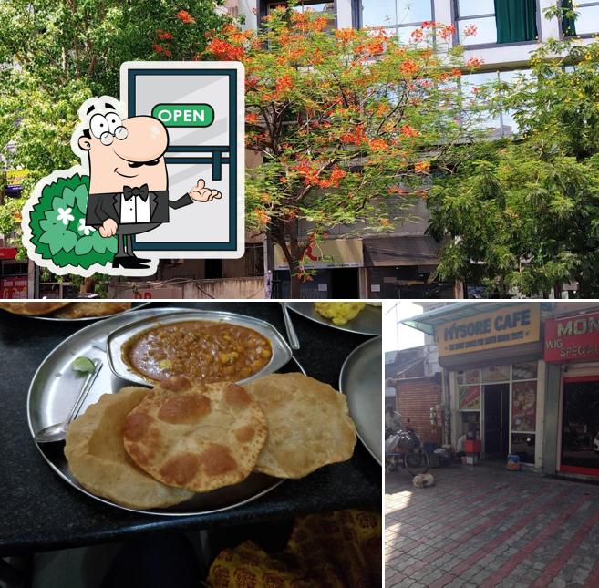 Mysore Cafe is distinguished by exterior and food