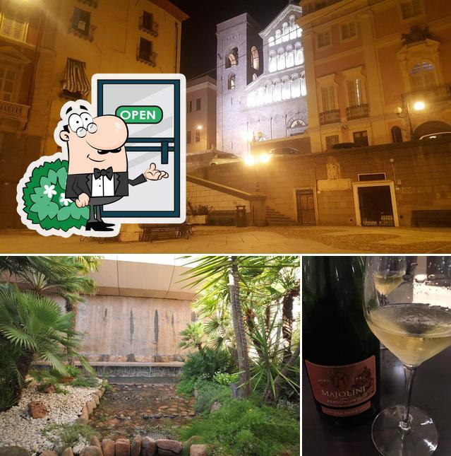 La esterno e alcol del ristorante