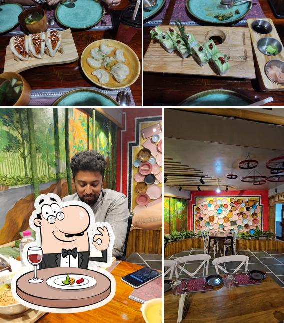 Among different things one can find food and interior at Axone - Modern North East Kitchen