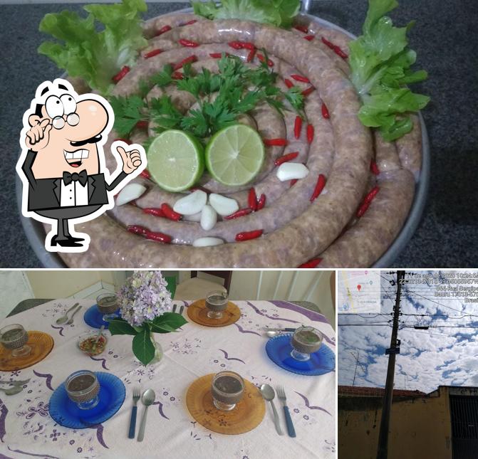 O interior do Feijoada do Marquinho,Parmegiana, Panceta de Rolo. Churrasqueiro e buffet de feijoada