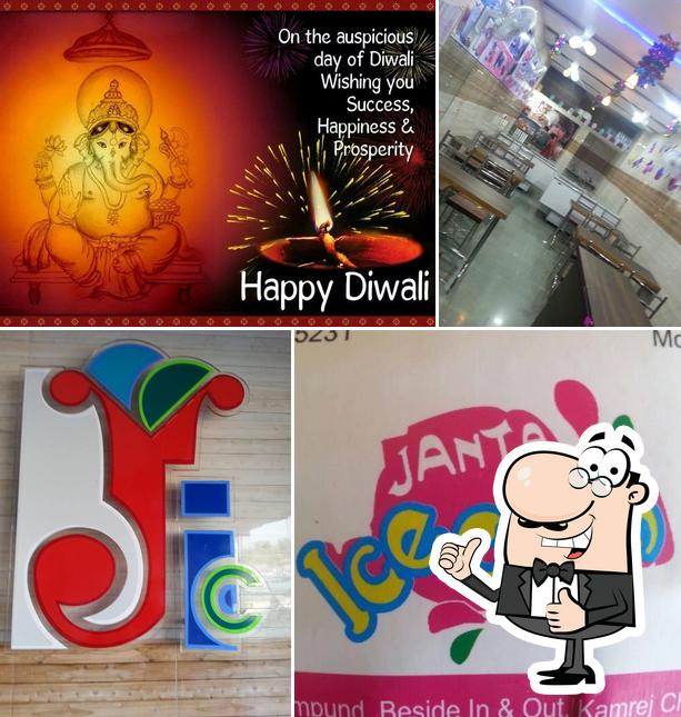 Here's a photo of Janta Ice Cream Parlor Kamrej Char Rasta