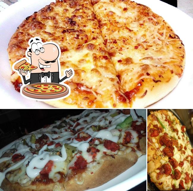 Pick various kinds of pizza