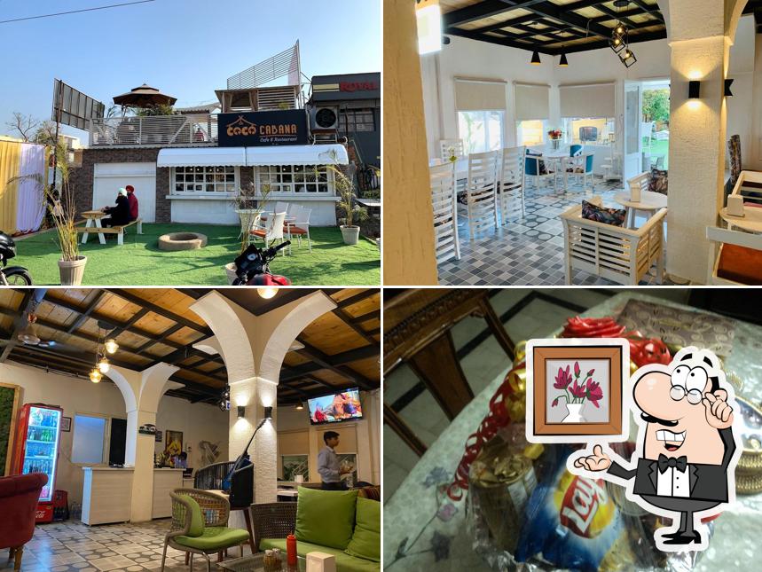 Take a seat at one of the tables at COCO CABANA cafe and restaurant