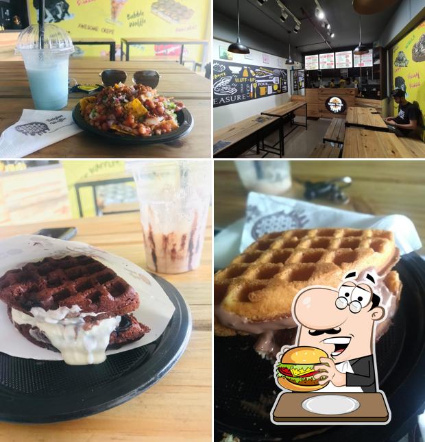 Order a burger at Ditya's Cafe