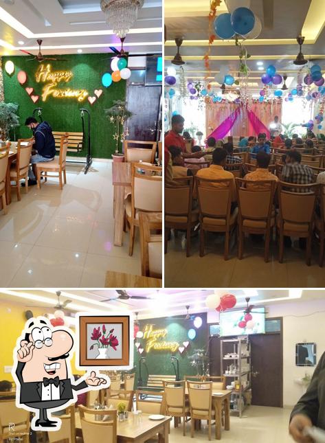 The interior of Neel Kamal Veg Family Restaurant