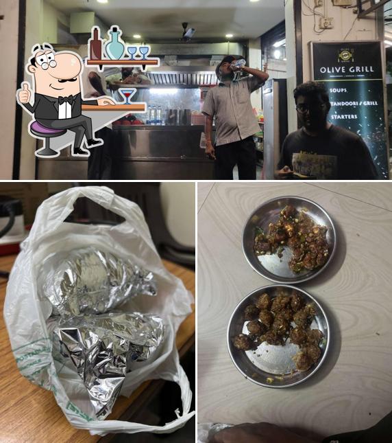 The interior of Olive Grill