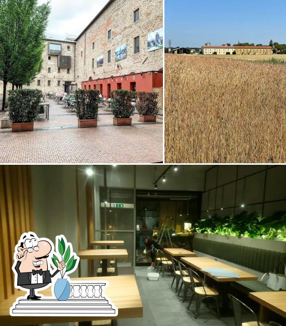 La esterno e interni del ristorante